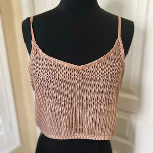 Cotton On | Crop Crochet-like Tank Top - Size L